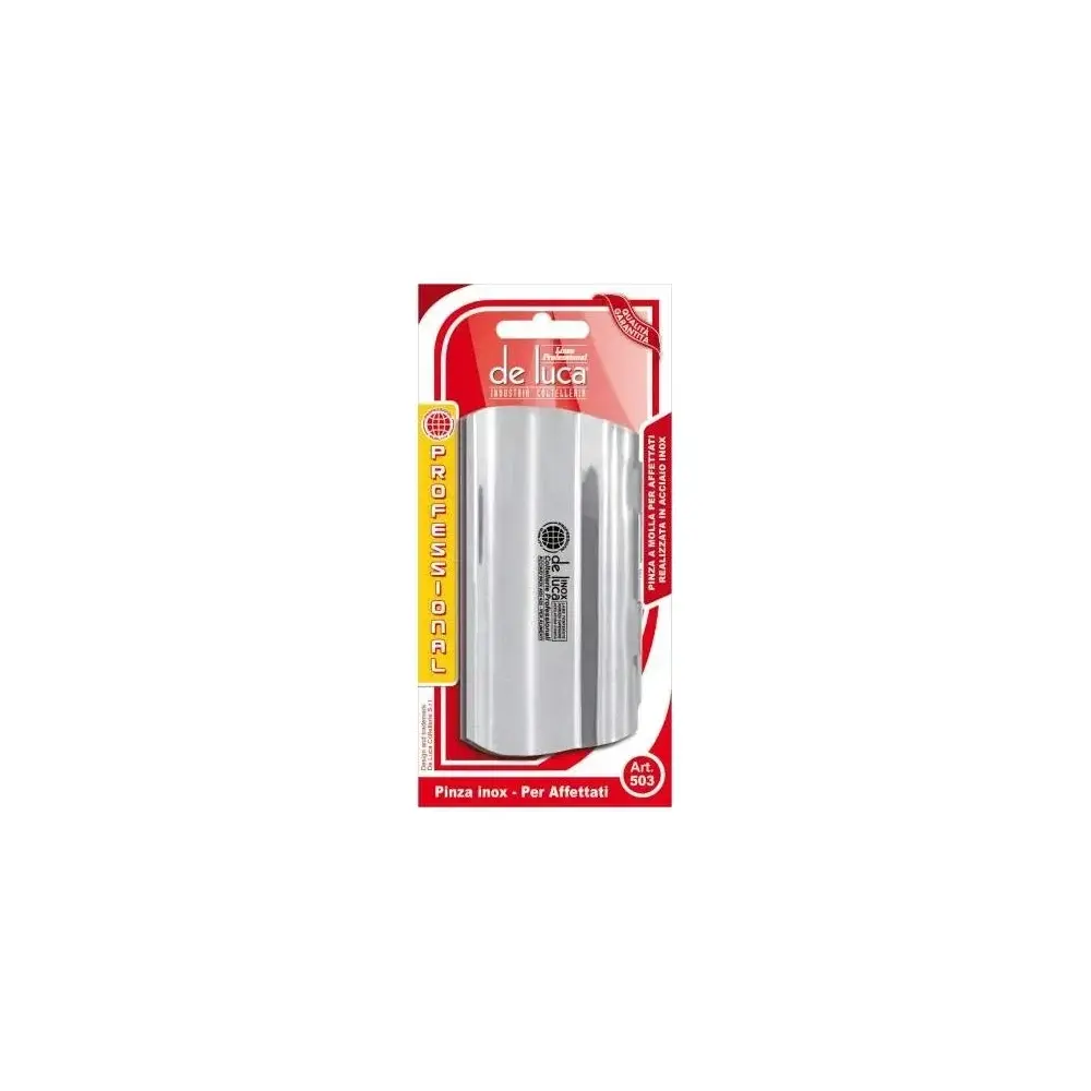 Pinza per Affettati 11x6 cm in Acciaio Inox Horeca De Luca