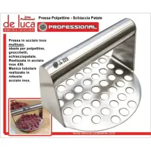 Pressa per Polpette e Schiacciapatate 14 cm Acciaio Inox De Luca