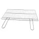 Griglia Barbecue 40x67 cm con 2 Maniglie in Filo di Ferro Filtex