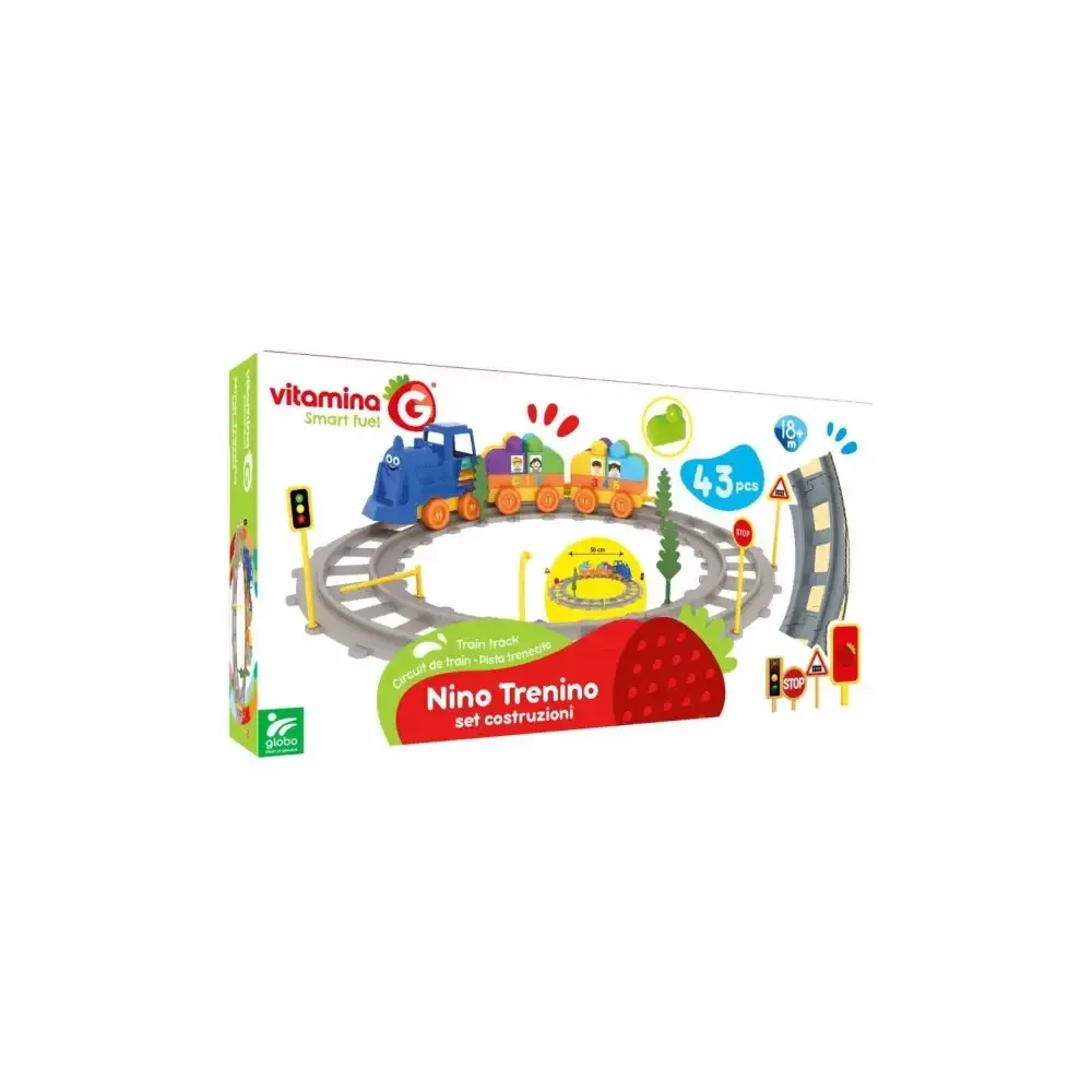 Nino Trenino Set Costruzioni 43 Pezzi Vitamina G