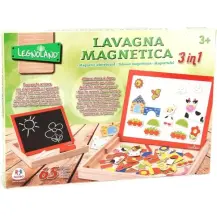 Lavagna Magnetica 3 in 1 con 65 Pezzi Legnoland Globo