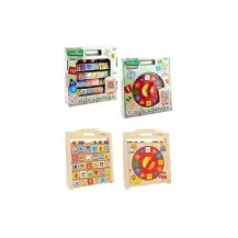 Alfabetiere in Legno con Orologio 2 in 1 Legnoland Globo
