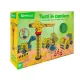Set Cantiere in Legno con Gru e Mezzi da Lavoro 25x35 cm Globo