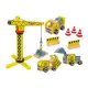 Set Cantiere in Legno con Gru e Mezzi da Lavoro 25x35 cm Globo
