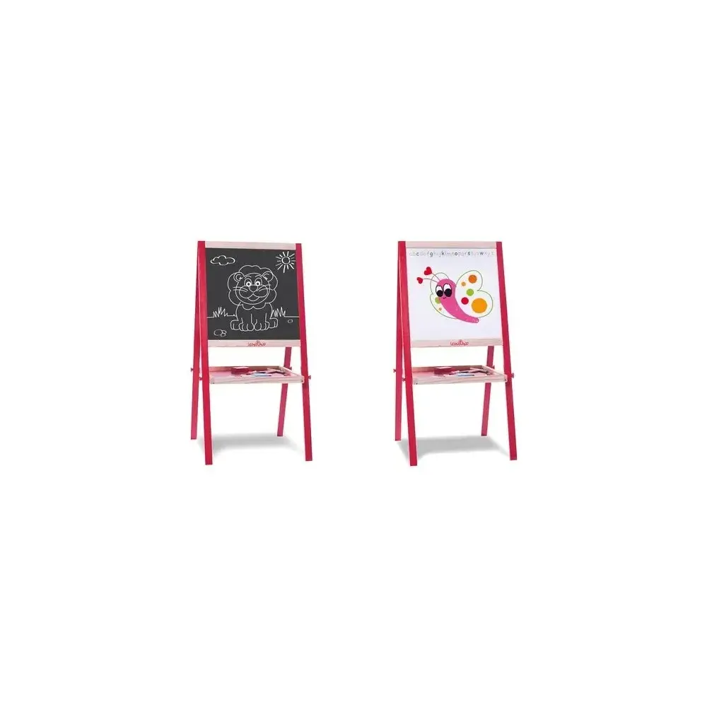 Lavagna in Legno Bifacciale 89 cm con Accessori Globo