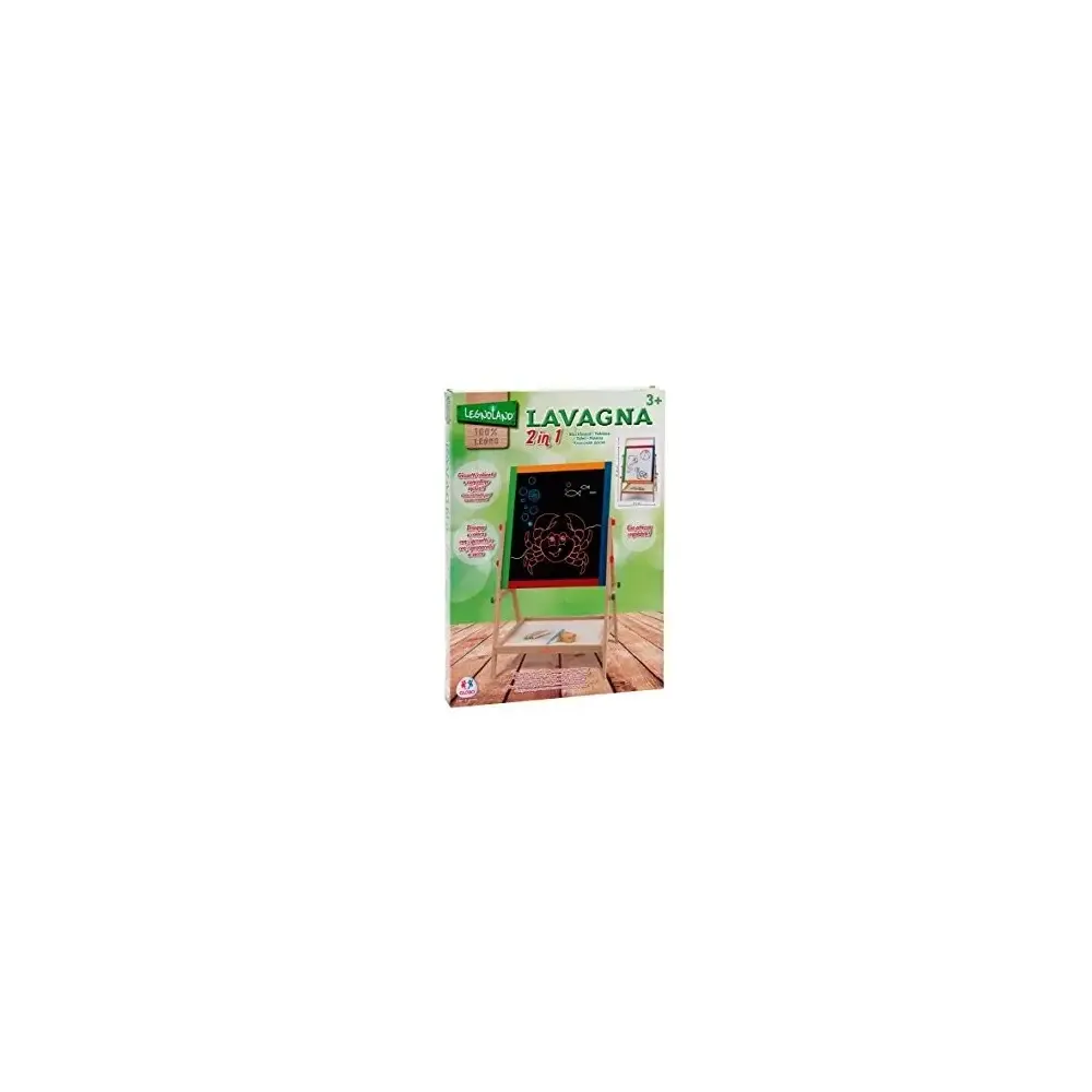 Lavagna in Legno 2 in 1 con Accessori Globo