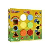 Pasta da Modellare 6 Vasetti con 6 Formine Kidea Globo