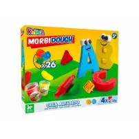 Crea Alfabeto Pasta da Modellare con 26 Lettere e 4 Vasetti Globo