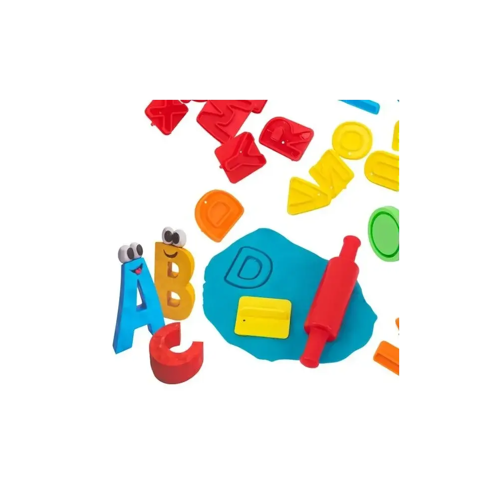 Crea Alfabeto Pasta da Modellare con 26 Lettere e 4 Vasetti Globo