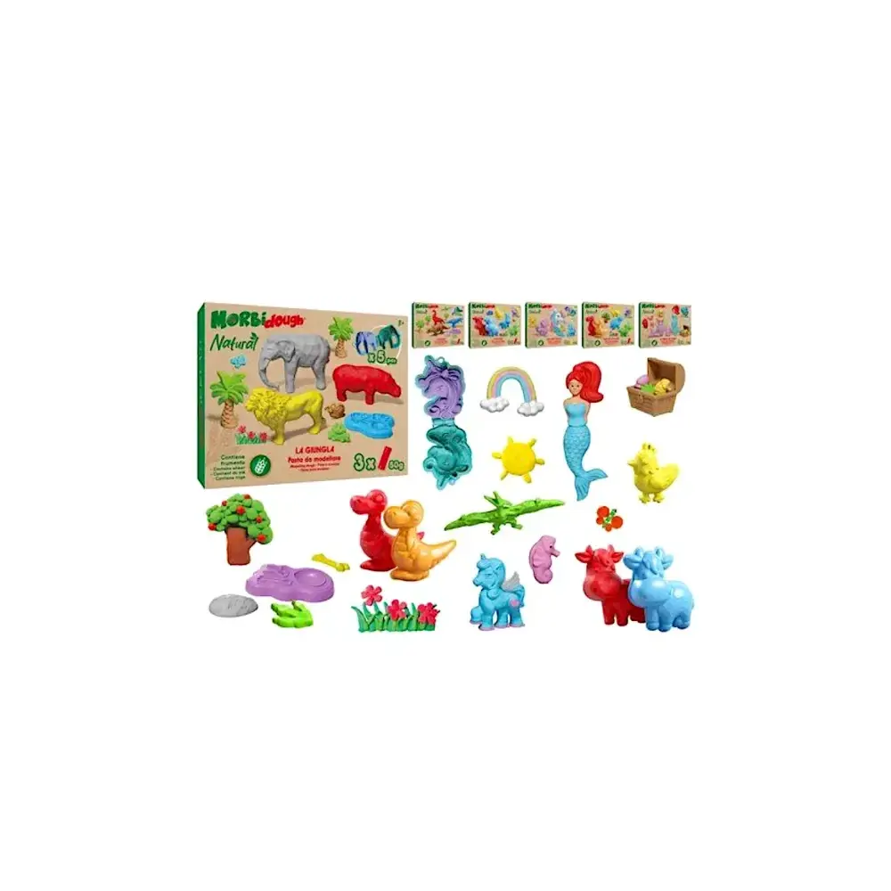 Morbidough Sirene del Mare con 3 Tubetti e Formine Globo