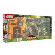 Playset Dinosauri con Veicoli e Personaggi Globo