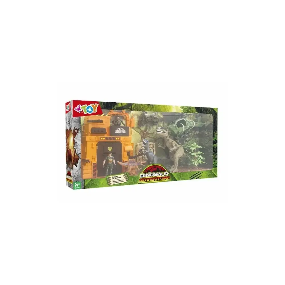 Playset Dinosauri con Veicoli e Personaggi Globo