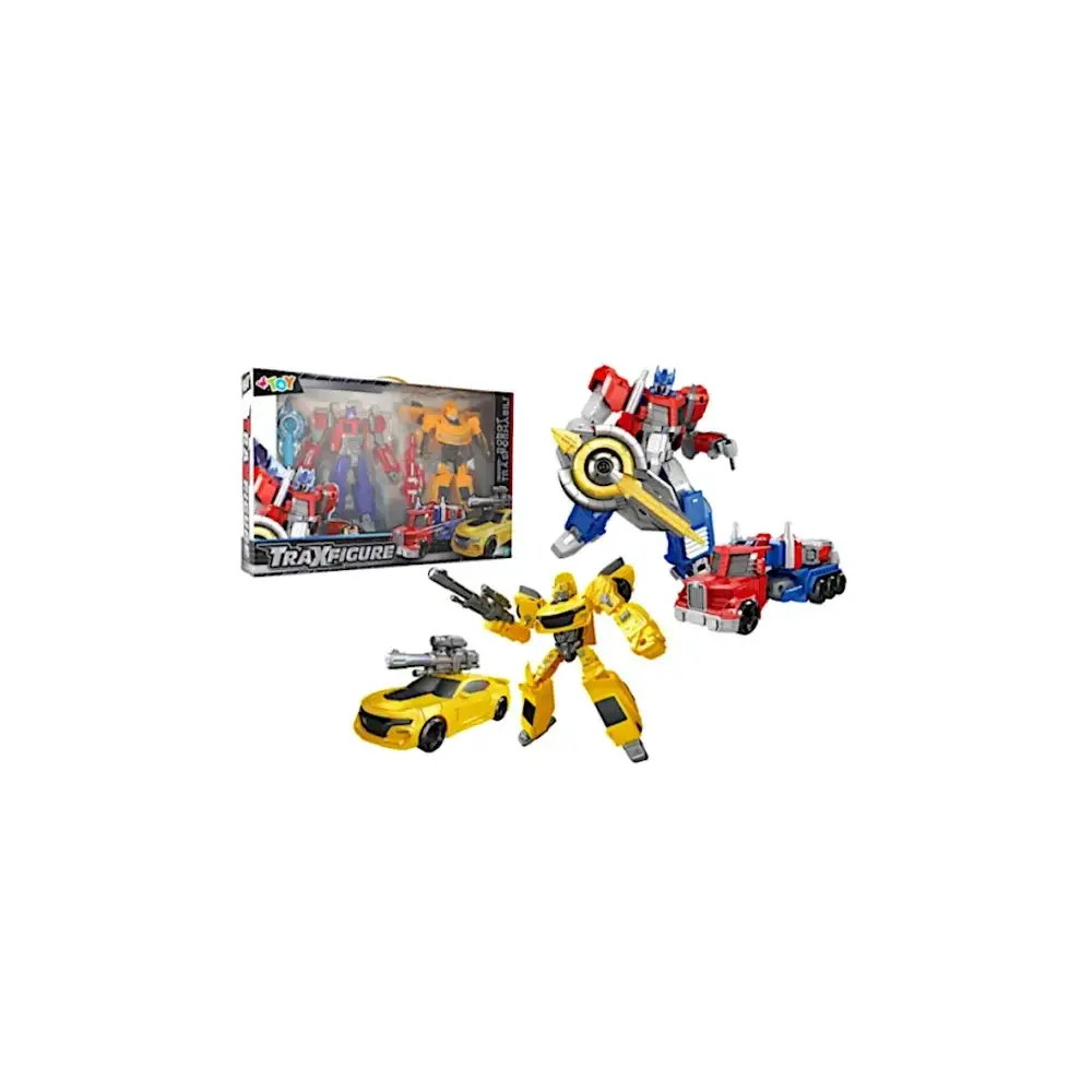 Traxifigure Robot Trasformabile Gigante 2 in 1 Auto e Camion Globo