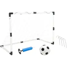 Porta da Calcio Sdoppiabile con Pallone e Pompetta Globo