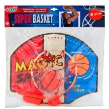Set Basket con Tabellone, Canestro e Pallina Globo