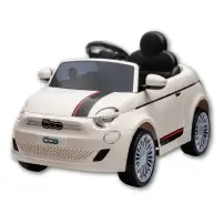 Auto Elettrica Fiat 500e Bianca 12V con Telecomando Globo