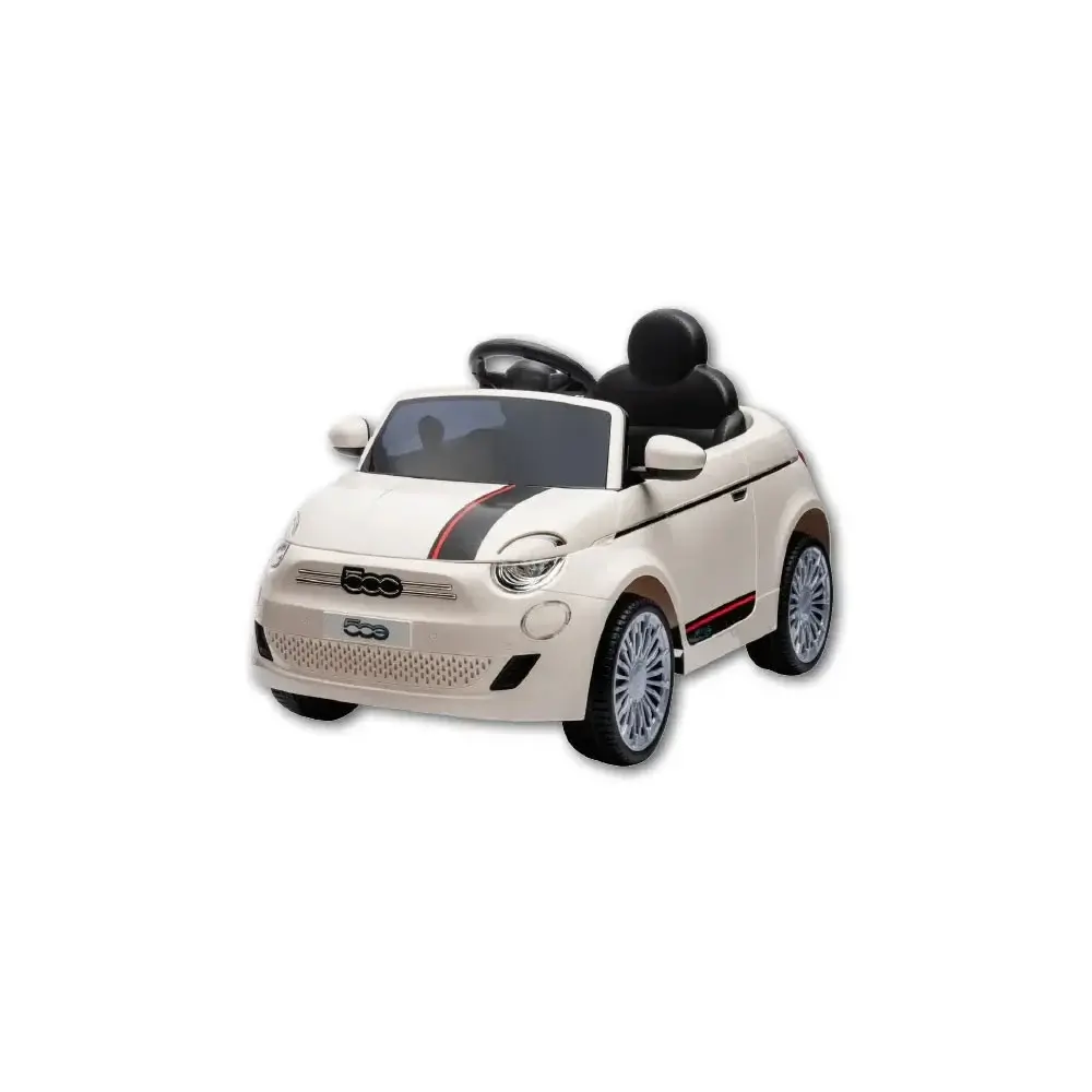 Auto Elettrica Fiat 500e Bianca 12V con Telecomando Globo
