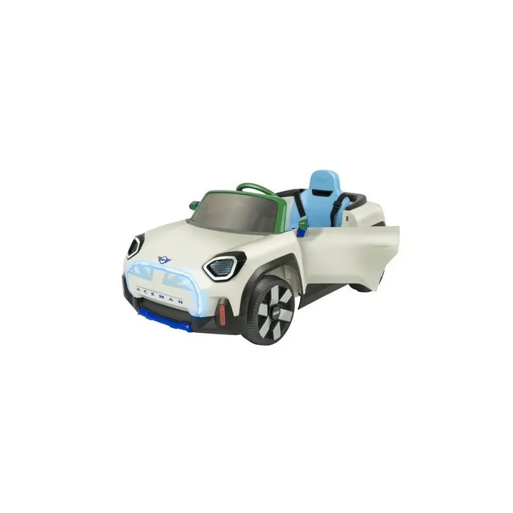 Auto Elettrica Mini Aceman Bianca 12V con Telecomando Bluetooth Globo