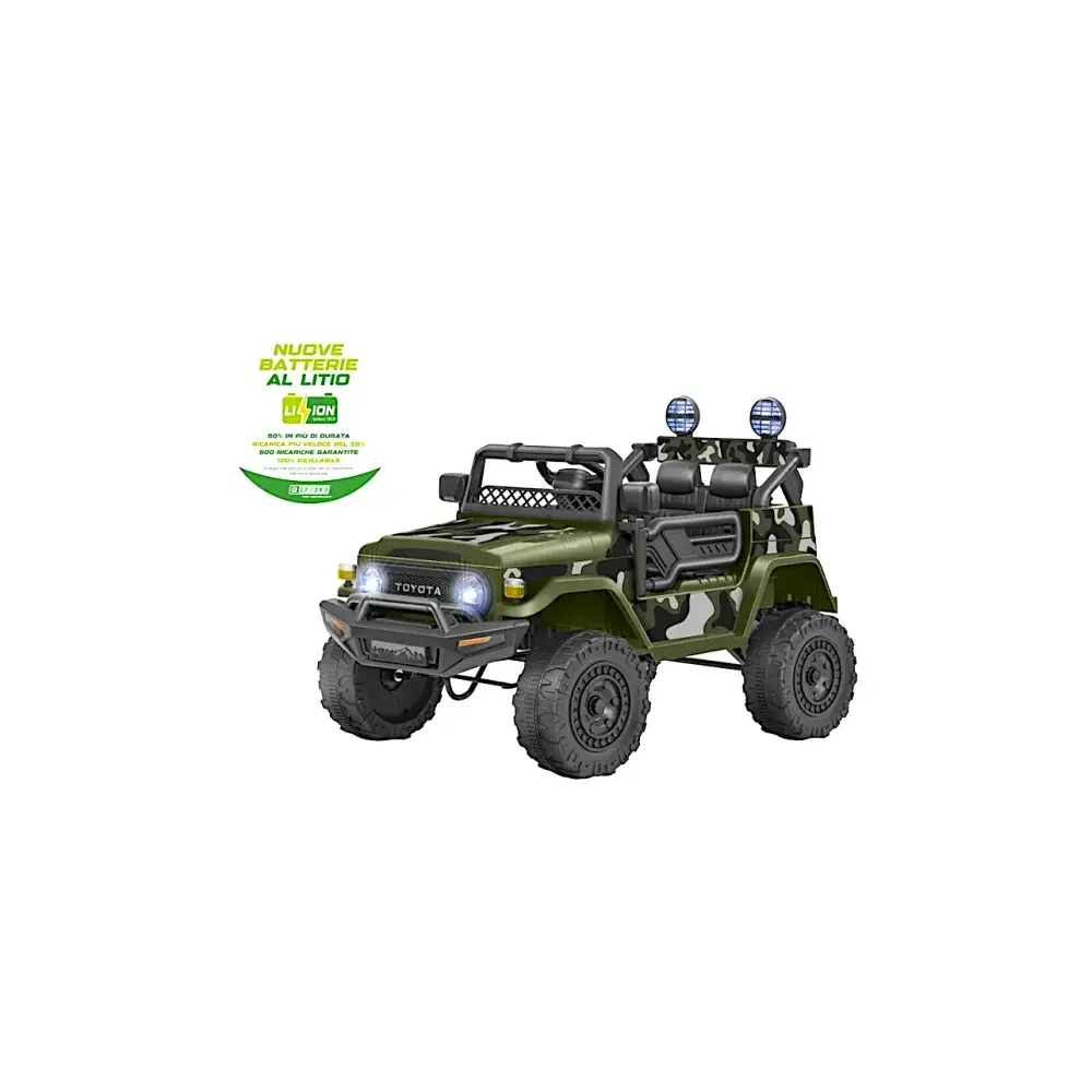 Auto Elettrica Toyota FJ Cruiser 4x4 12V con Telecomando Globo