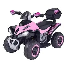 Quad Elettrico Rosa 8V con Bluetooth Globo