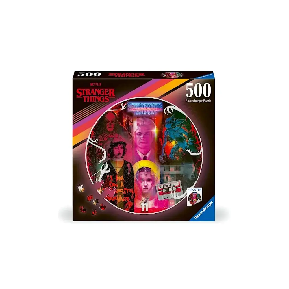 Stranger Things Puzzle 500 Pezzi Rotondo Ravensburger