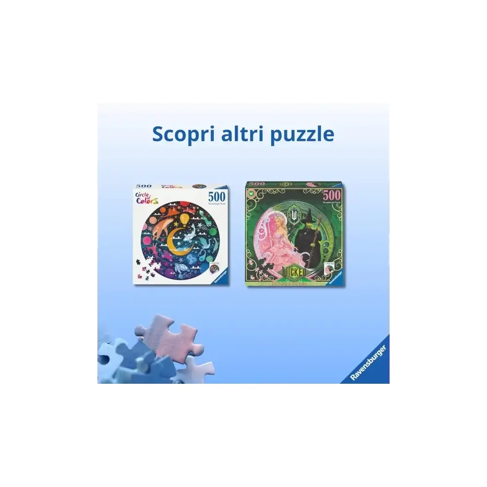 Puzzle 500 Pezzi KPop Demon Hunters Rotondo 52x52 Cm Ravensburger