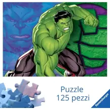 Puzzle Marvel Hulk 125 Pezzi 70x50 Cm in Su Ravensburger