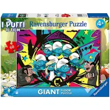 Puzzle Puffi Floor Puzzle Gigante da Pavimento 60 Pezzi Ravensburger