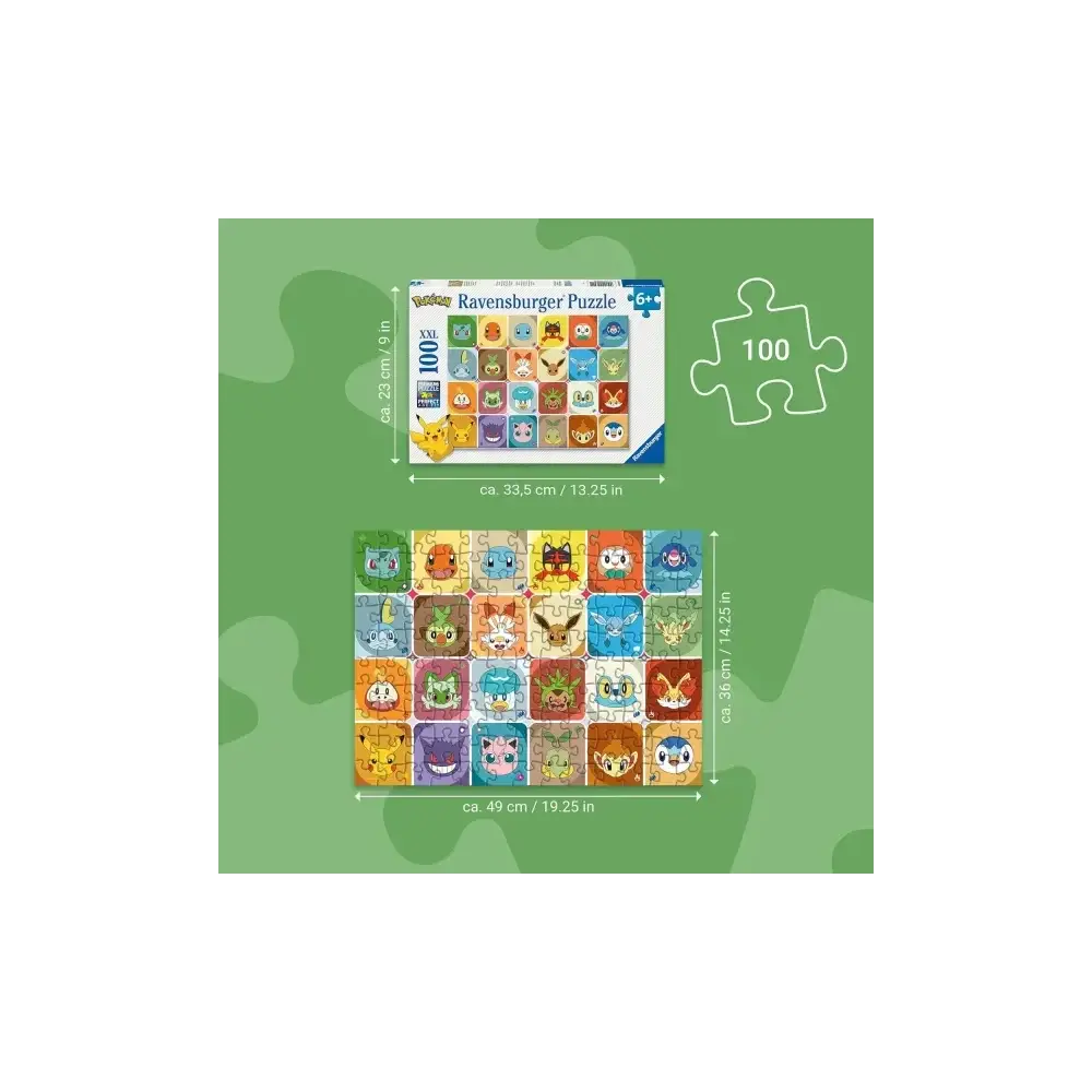 Pokemon Puzzle XXL 100 Pezzi Ravensburger