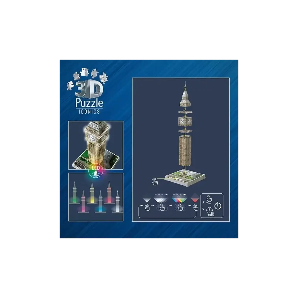 Puzzle 3D Big Ben 235 Pezzi con LED Ravensburger