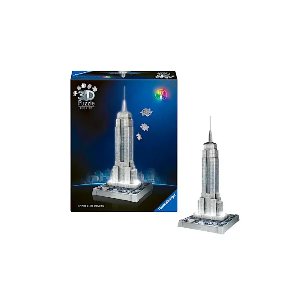 Puzzle 3D Empire State Building 241 Pezzi con LED Modello Ravensburger