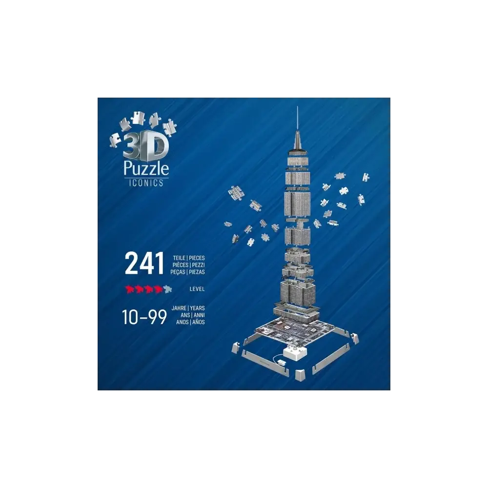 Puzzle 3D Empire State Building 241 Pezzi con LED Modello Ravensburger