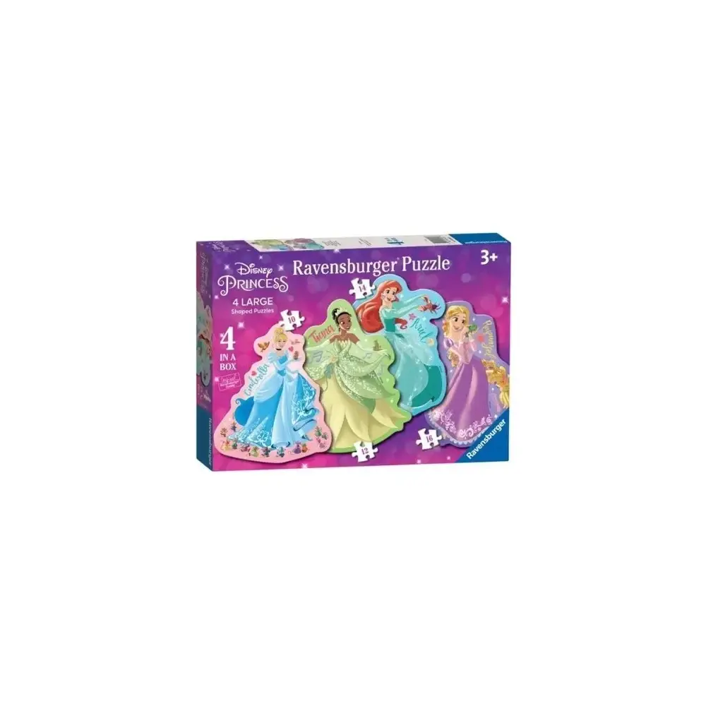 Princess Set 4 Puzzle 10/12/14/16 Pezzi Ravensburger