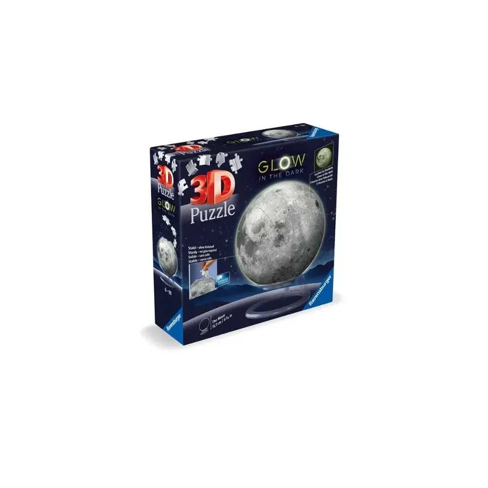Puzzle 3D Luna 74 Pezzi Glow in The Dark Ravensburger
