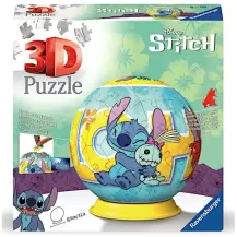 Puzzle 3D Sferico Disney Stitch 73 Pezzi Ravensburger