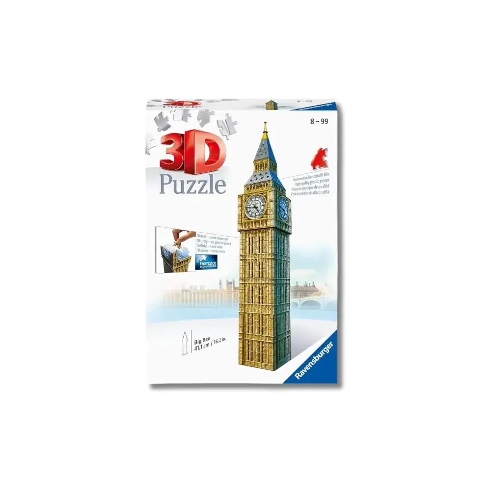 Puzzle 3D Big Ben 224 Pezzi Modello Londra da Costruire Ravensburger