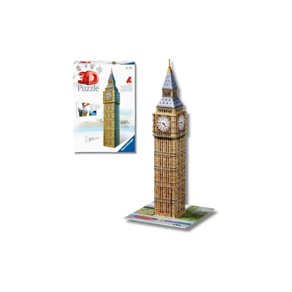 Puzzle 3D Big Ben 224 Pezzi Modello Londra da Costruire Ravensburger