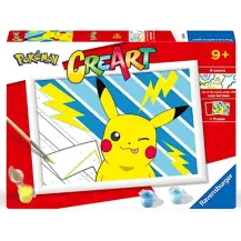 CreArt Serie D Pokémon Pikachu Kit Dipingere con i Numeri Ravensburger