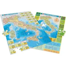 Piccolo Genio Geopuzzle la Mia Bella Italia Cartina Fisica Lisciani