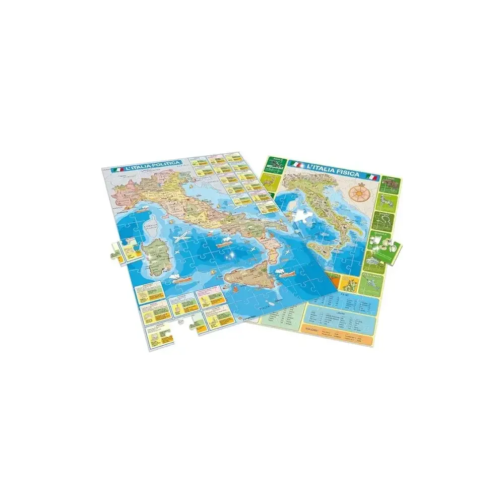 Piccolo Genio Geopuzzle la Mia Bella Italia Cartina Fisica Lisciani