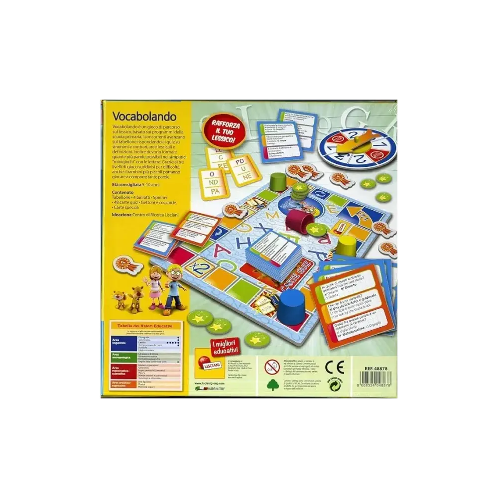 Vocabolando Piccolo Genio Giochi Educativi Gioco di Percorso Lisciani