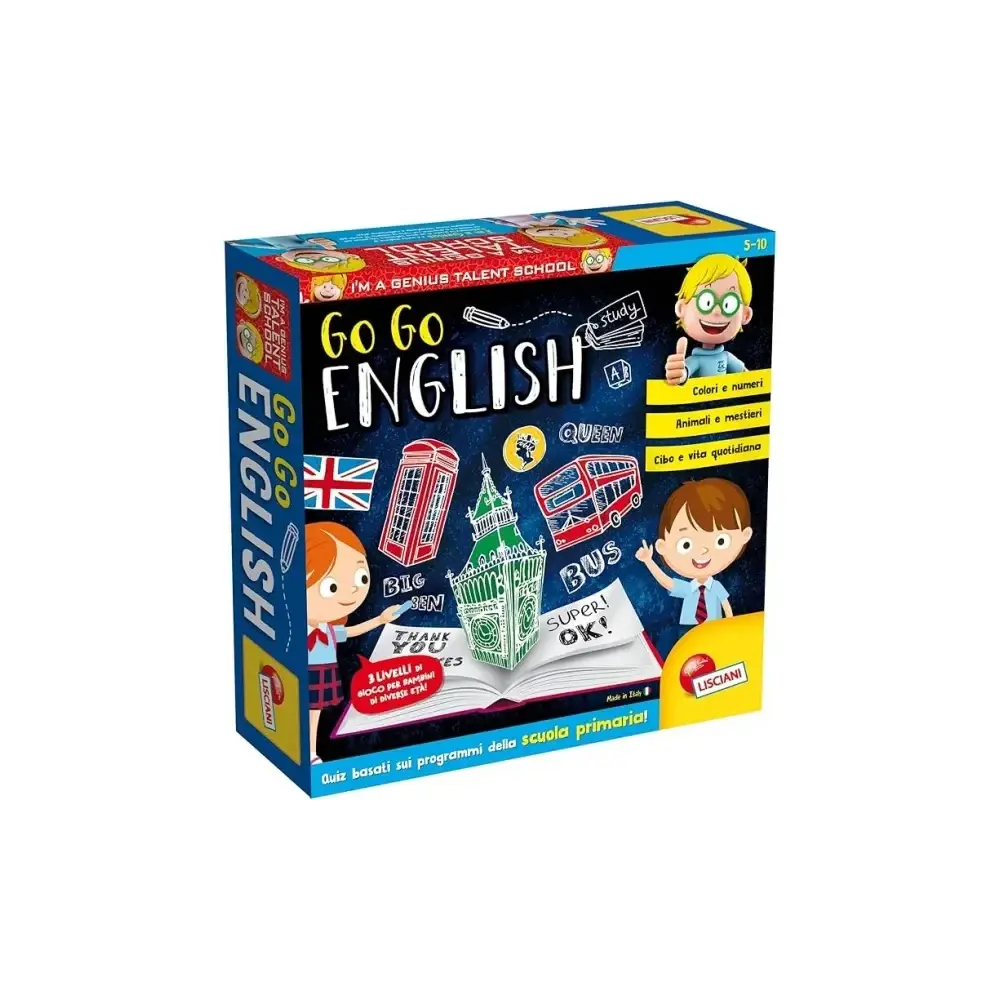 Piccolo Genio Talent School Go-Go English Minigiochi Lisciani