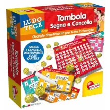 Ludoteca Tombola Segna e Cancella Gioco Interattivo e Adulti Lisciani