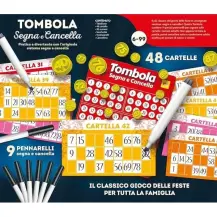 Ludoteca Tombola Segna e Cancella Gioco Interattivo e Adulti Lisciani