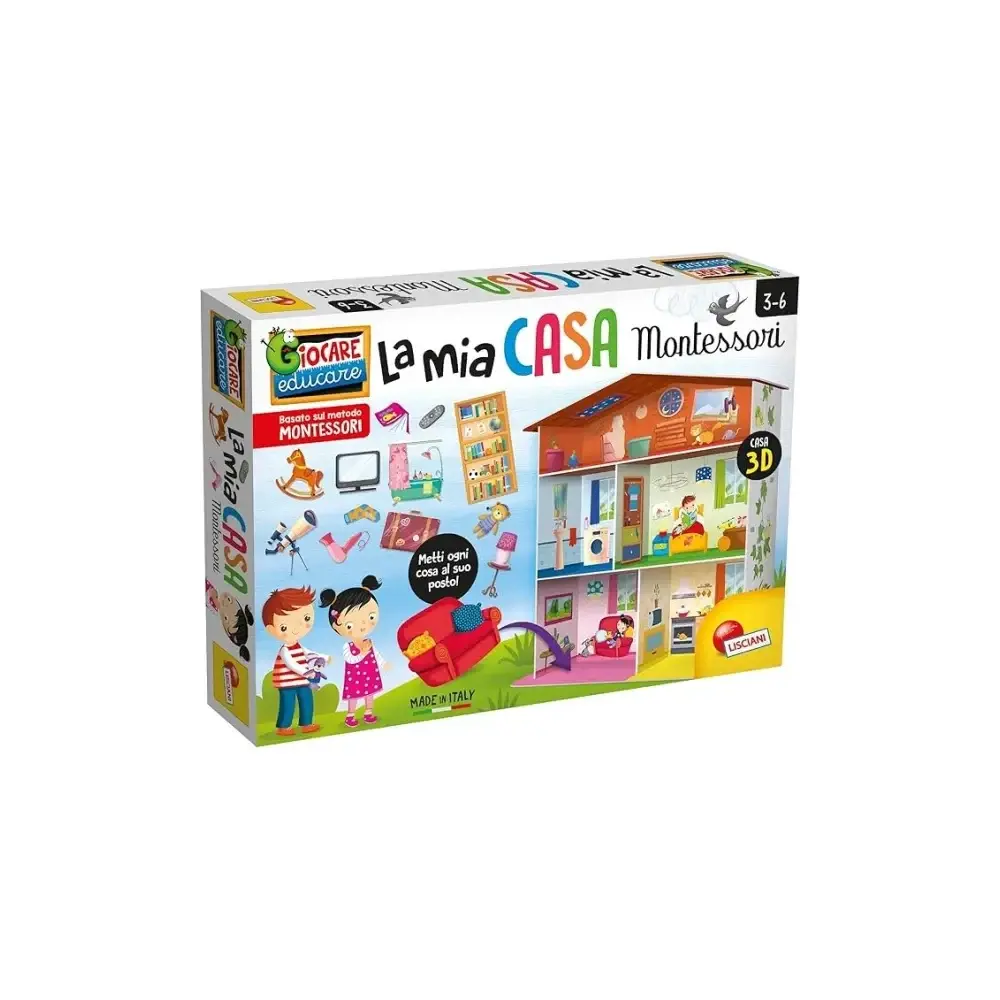 Montessori la Mia Casa Gioco Montessori 3D Casa da Montare Lisciani
