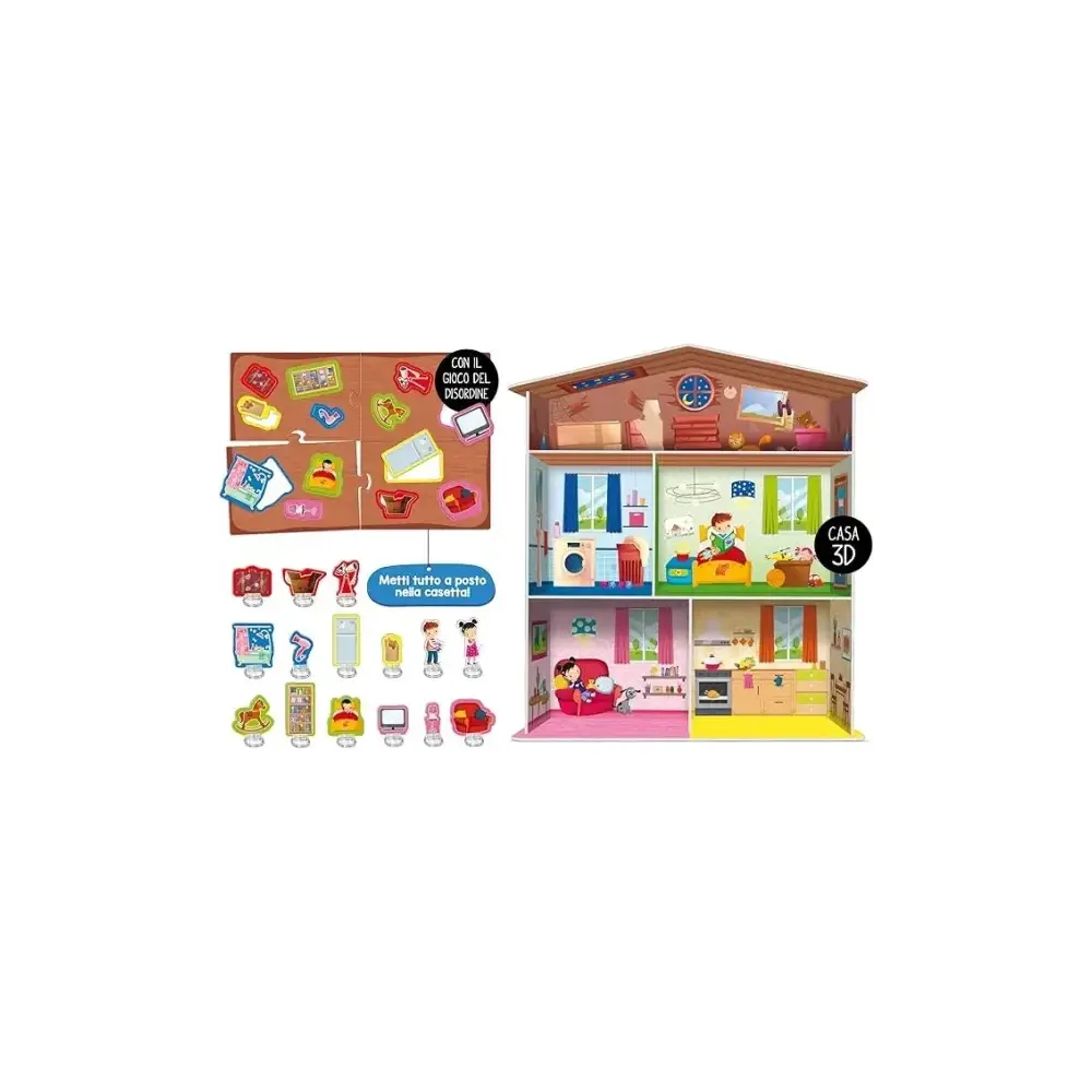 Montessori la Mia Casa Gioco Montessori 3D Casa da Montare Lisciani