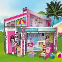 Barbie Casa di Malibu con Bambola Villa Moderna a Due Piani Lisciani