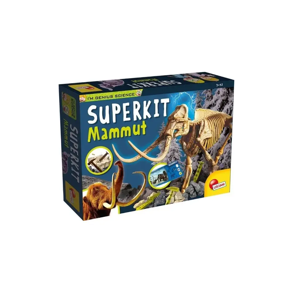 I’m a Genius Super Kit Mammuth Scava il Blocco Costruisci lo Lisciani