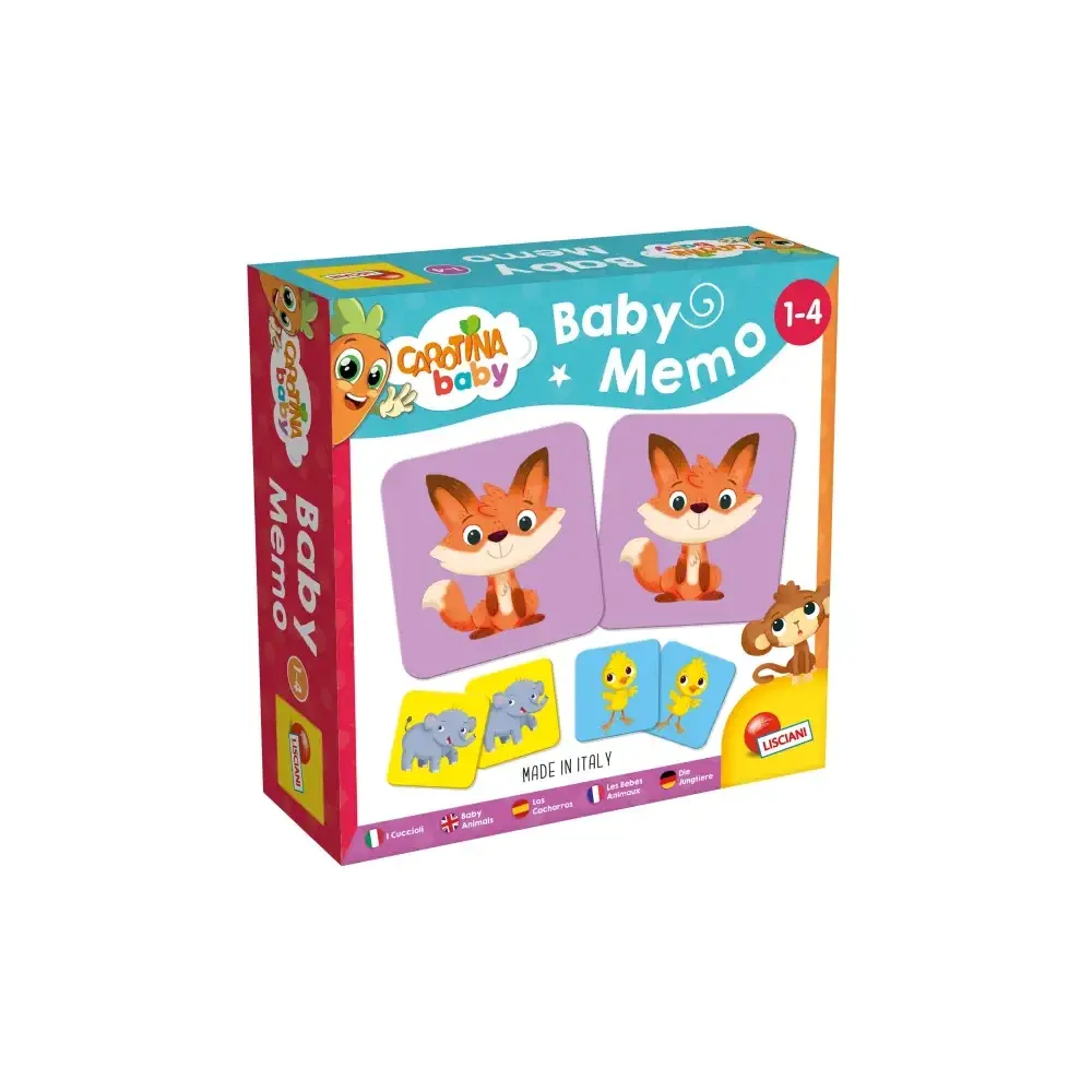 Carotina Baby Memo Cuccioli Lisciani