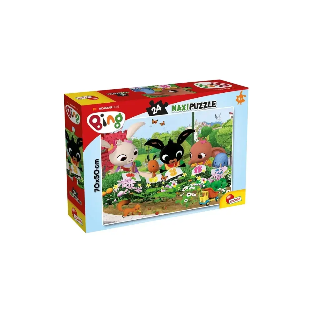 Bing Osserviamo la Natura Maxi Puzzle 24 Pezzi Puzzle 70 X 50 Lisciani
